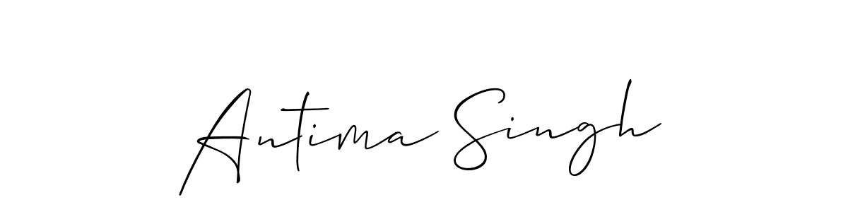 How to Draw Antima Singh signature style? Allison_Script is a latest design signature styles for name Antima Singh. Antima Singh signature style 2 images and pictures png