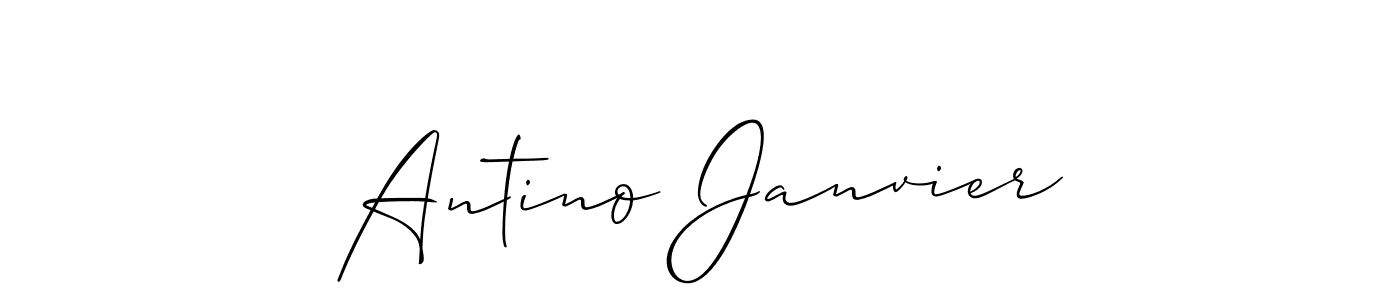 Once you've used our free online signature maker to create your best signature Allison_Script style, it's time to enjoy all of the benefits that Antino Janvier name signing documents. Antino Janvier signature style 2 images and pictures png