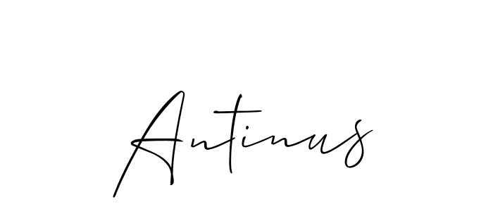 The best way (Allison_Script) to make a short signature is to pick only two or three words in your name. The name Antinus include a total of six letters. For converting this name. Antinus signature style 2 images and pictures png