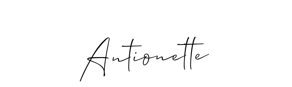Also You can easily find your signature by using the search form. We will create Antionette name handwritten signature images for you free of cost using Allison_Script sign style. Antionette signature style 2 images and pictures png