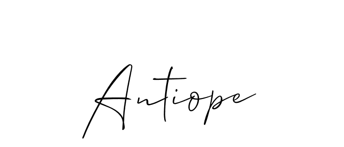 How to make Antiope signature? Allison_Script is a professional autograph style. Create handwritten signature for Antiope name. Antiope signature style 2 images and pictures png