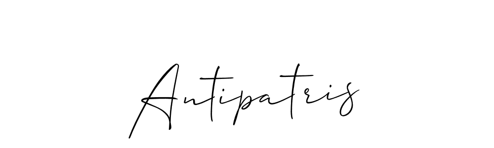 How to make Antipatris signature? Allison_Script is a professional autograph style. Create handwritten signature for Antipatris name. Antipatris signature style 2 images and pictures png