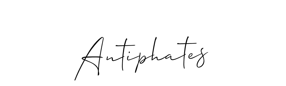 Make a beautiful signature design for name Antiphates. With this signature (Allison_Script) style, you can create a handwritten signature for free. Antiphates signature style 2 images and pictures png