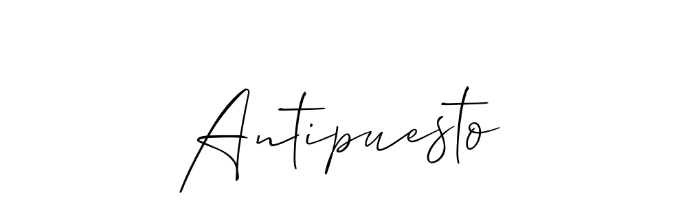 Best and Professional Signature Style for Antipuesto. Allison_Script Best Signature Style Collection. Antipuesto signature style 2 images and pictures png