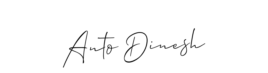 Similarly Allison_Script is the best handwritten signature design. Signature creator online .You can use it as an online autograph creator for name Anto Dinesh. Anto Dinesh signature style 2 images and pictures png