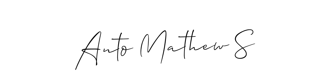 Once you've used our free online signature maker to create your best signature Allison_Script style, it's time to enjoy all of the benefits that Anto Mathew S name signing documents. Anto Mathew S signature style 2 images and pictures png