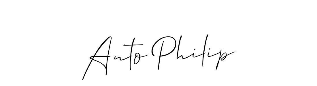 Similarly Allison_Script is the best handwritten signature design. Signature creator online .You can use it as an online autograph creator for name Anto Philip. Anto Philip signature style 2 images and pictures png
