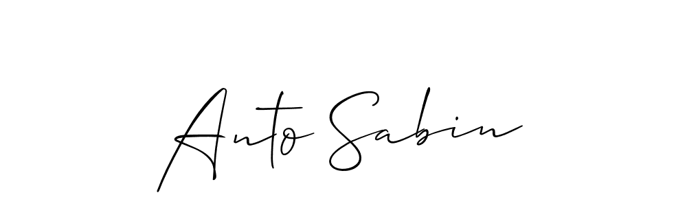 You should practise on your own different ways (Allison_Script) to write your name (Anto Sabin) in signature. don't let someone else do it for you. Anto Sabin signature style 2 images and pictures png