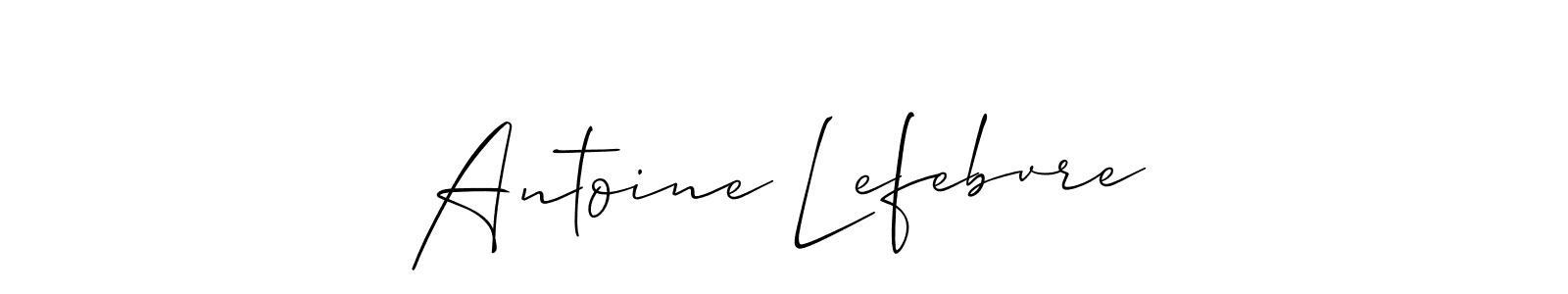 Create a beautiful signature design for name Antoine Lefebvre. With this signature (Allison_Script) fonts, you can make a handwritten signature for free. Antoine Lefebvre signature style 2 images and pictures png