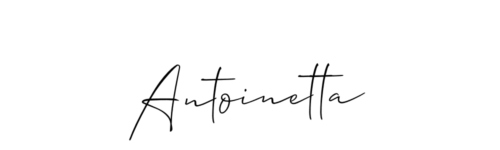 You should practise on your own different ways (Allison_Script) to write your name (Antoinetta) in signature. don't let someone else do it for you. Antoinetta signature style 2 images and pictures png