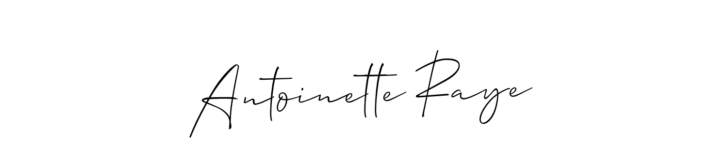 It looks lik you need a new signature style for name Antoinette Raye. Design unique handwritten (Allison_Script) signature with our free signature maker in just a few clicks. Antoinette Raye signature style 2 images and pictures png