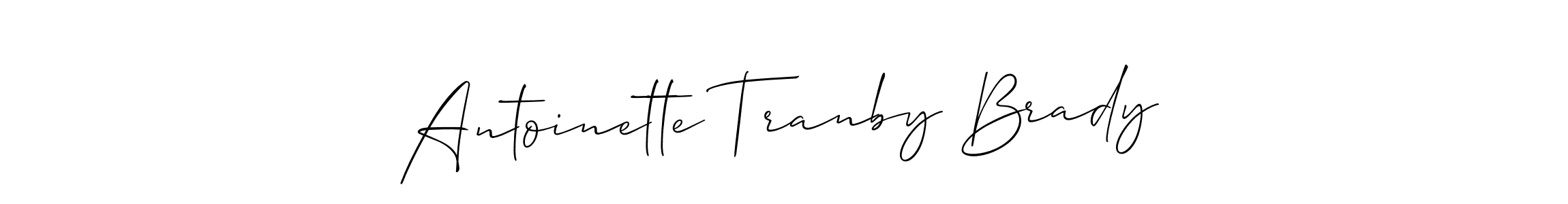 if you are searching for the best signature style for your name Antoinette Tranby Brady. so please give up your signature search. here we have designed multiple signature styles  using Allison_Script. Antoinette Tranby Brady signature style 2 images and pictures png