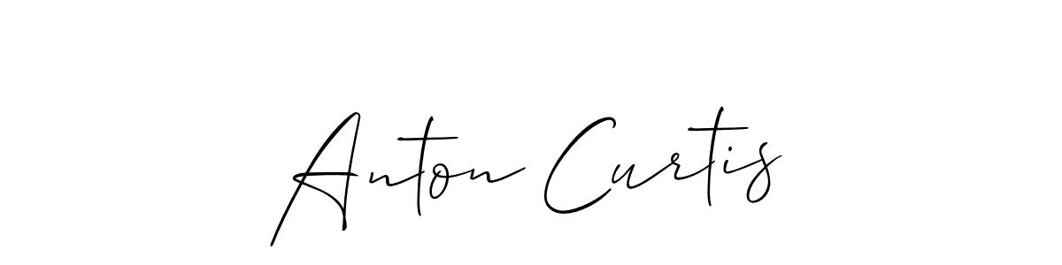 Make a beautiful signature design for name Anton Curtis. Use this online signature maker to create a handwritten signature for free. Anton Curtis signature style 2 images and pictures png