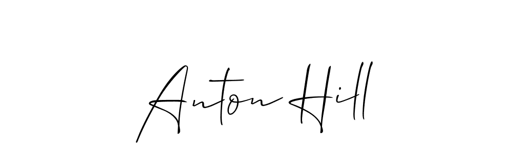 Once you've used our free online signature maker to create your best signature Allison_Script style, it's time to enjoy all of the benefits that Anton Hill name signing documents. Anton Hill signature style 2 images and pictures png