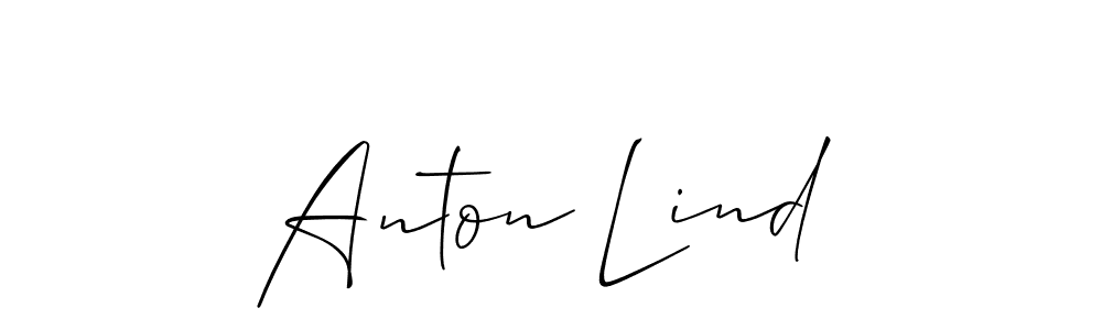 Also You can easily find your signature by using the search form. We will create Anton Lind name handwritten signature images for you free of cost using Allison_Script sign style. Anton Lind signature style 2 images and pictures png