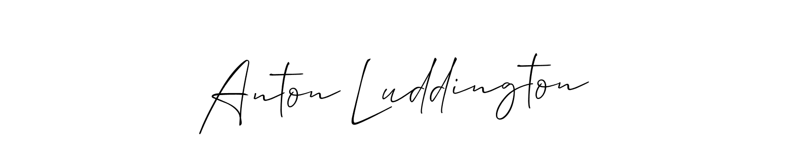 How to Draw Anton Luddington signature style? Allison_Script is a latest design signature styles for name Anton Luddington. Anton Luddington signature style 2 images and pictures png