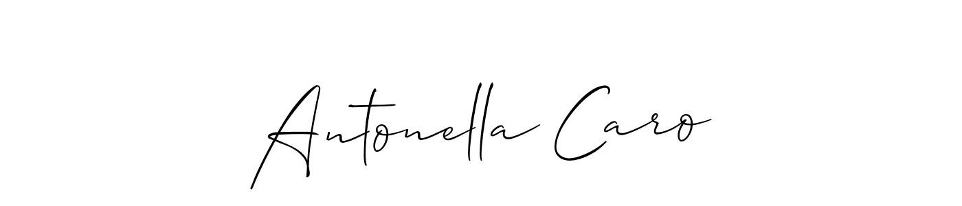 Also You can easily find your signature by using the search form. We will create Antonella Caro name handwritten signature images for you free of cost using Allison_Script sign style. Antonella Caro signature style 2 images and pictures png