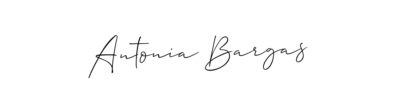 How to make Antonia Bargas name signature. Use Allison_Script style for creating short signs online. This is the latest handwritten sign. Antonia Bargas signature style 2 images and pictures png
