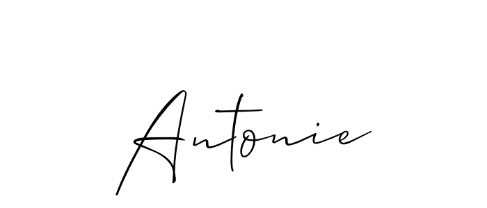 Similarly Allison_Script is the best handwritten signature design. Signature creator online .You can use it as an online autograph creator for name Antonie. Antonie signature style 2 images and pictures png