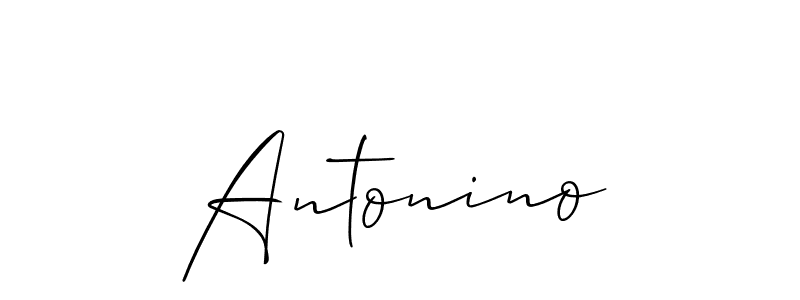 Create a beautiful signature design for name Antonino. With this signature (Allison_Script) fonts, you can make a handwritten signature for free. Antonino signature style 2 images and pictures png