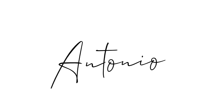 How to make Antonio signature? Allison_Script is a professional autograph style. Create handwritten signature for Antonio name. Antonio signature style 2 images and pictures png