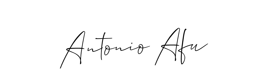 How to make Antonio Afu signature? Allison_Script is a professional autograph style. Create handwritten signature for Antonio Afu name. Antonio Afu signature style 2 images and pictures png