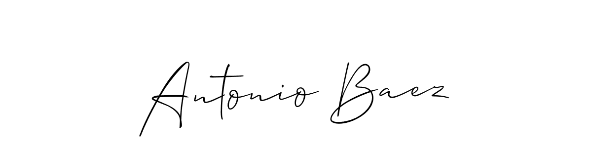 Use a signature maker to create a handwritten signature online. With this signature software, you can design (Allison_Script) your own signature for name Antonio Baez. Antonio Baez signature style 2 images and pictures png