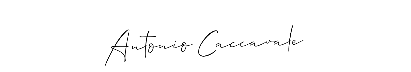 The best way (Allison_Script) to make a short signature is to pick only two or three words in your name. The name Antonio Caccavale include a total of six letters. For converting this name. Antonio Caccavale signature style 2 images and pictures png