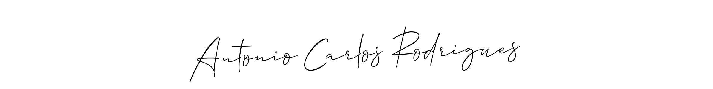 Make a beautiful signature design for name Antonio Carlos Rodrigues. With this signature (Allison_Script) style, you can create a handwritten signature for free. Antonio Carlos Rodrigues signature style 2 images and pictures png