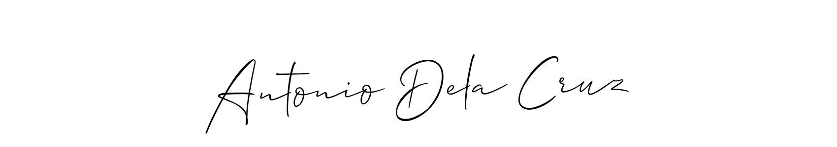 Use a signature maker to create a handwritten signature online. With this signature software, you can design (Allison_Script) your own signature for name Antonio Dela Cruz. Antonio Dela Cruz signature style 2 images and pictures png
