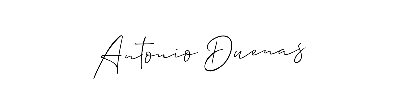 Antonio Duenas stylish signature style. Best Handwritten Sign (Allison_Script) for my name. Handwritten Signature Collection Ideas for my name Antonio Duenas. Antonio Duenas signature style 2 images and pictures png