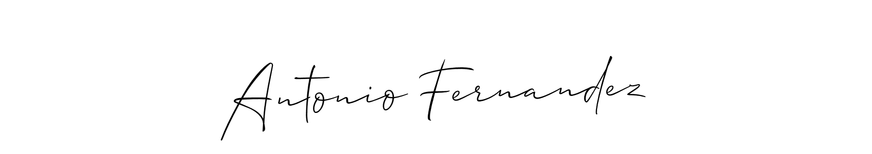 Create a beautiful signature design for name Antonio Fernandez. With this signature (Allison_Script) fonts, you can make a handwritten signature for free. Antonio Fernandez signature style 2 images and pictures png