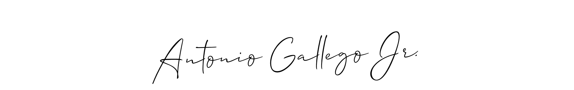 See photos of Antonio Gallego Jr. official signature by Spectra . Check more albums & portfolios. Read reviews & check more about Allison_Script font. Antonio Gallego Jr. signature style 2 images and pictures png