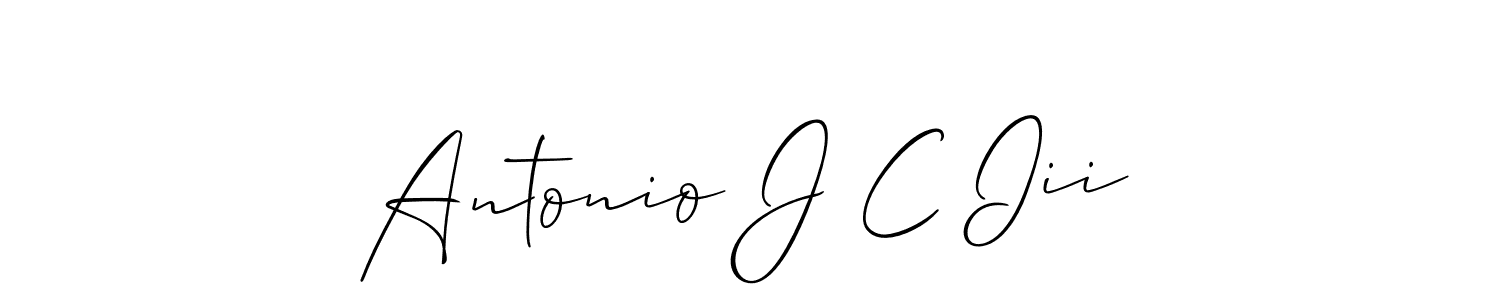 How to Draw Antonio J C Iii signature style? Allison_Script is a latest design signature styles for name Antonio J C Iii. Antonio J C Iii signature style 2 images and pictures png