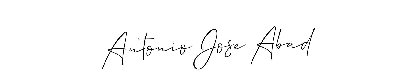 Also You can easily find your signature by using the search form. We will create Antonio Jose Abad name handwritten signature images for you free of cost using Allison_Script sign style. Antonio Jose Abad signature style 2 images and pictures png