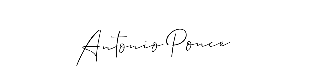 Create a beautiful signature design for name Antonio Ponce. With this signature (Allison_Script) fonts, you can make a handwritten signature for free. Antonio Ponce signature style 2 images and pictures png