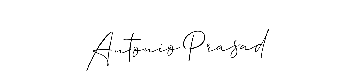 How to make Antonio Prasad signature? Allison_Script is a professional autograph style. Create handwritten signature for Antonio Prasad name. Antonio Prasad signature style 2 images and pictures png