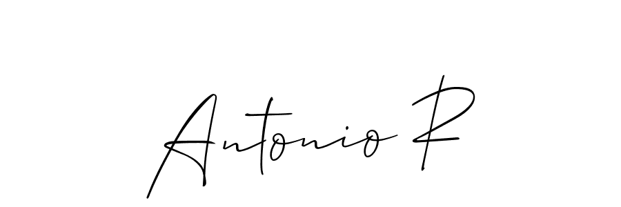 Also we have Antonio R name is the best signature style. Create professional handwritten signature collection using Allison_Script autograph style. Antonio R signature style 2 images and pictures png