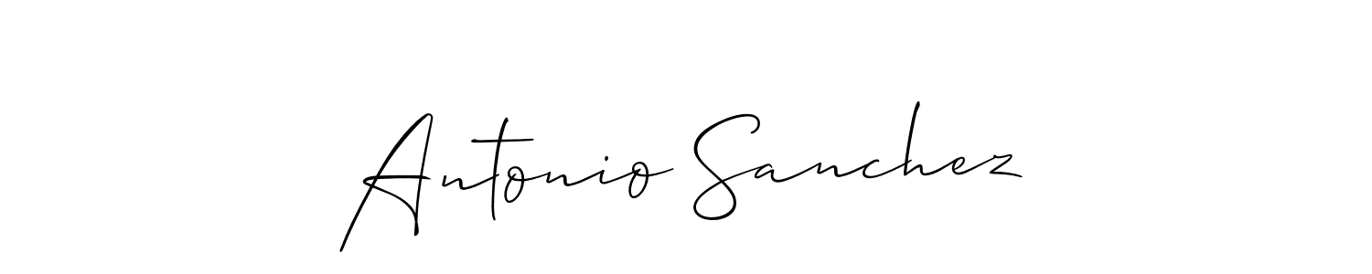 This is the best signature style for the Antonio Sanchez name. Also you like these signature font (Allison_Script). Mix name signature. Antonio Sanchez signature style 2 images and pictures png