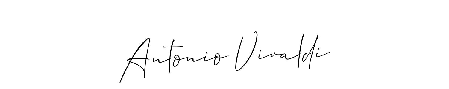 The best way (Allison_Script) to make a short signature is to pick only two or three words in your name. The name Antonio Vivaldi include a total of six letters. For converting this name. Antonio Vivaldi signature style 2 images and pictures png