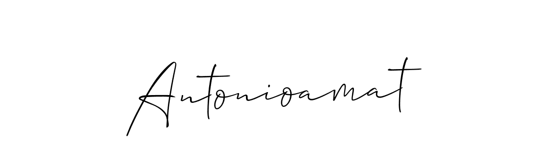 Make a beautiful signature design for name Antonioamat. With this signature (Allison_Script) style, you can create a handwritten signature for free. Antonioamat signature style 2 images and pictures png