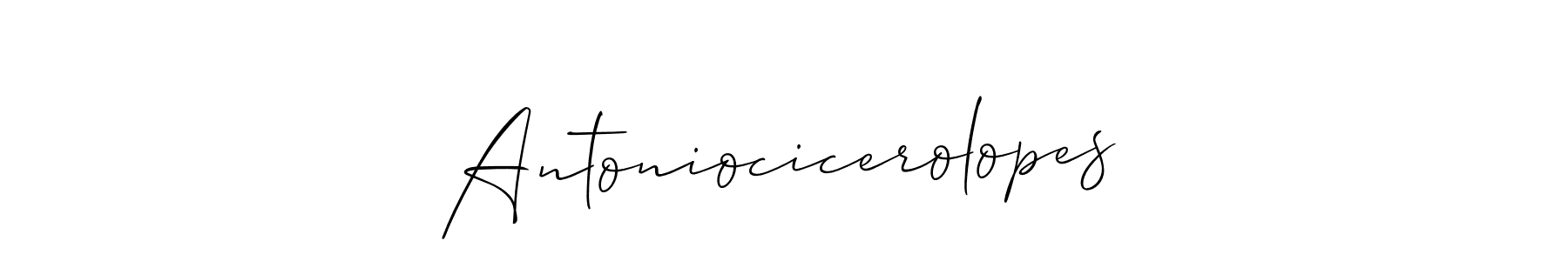 How to Draw Antoniocicerolopes signature style? Allison_Script is a latest design signature styles for name Antoniocicerolopes. Antoniocicerolopes signature style 2 images and pictures png