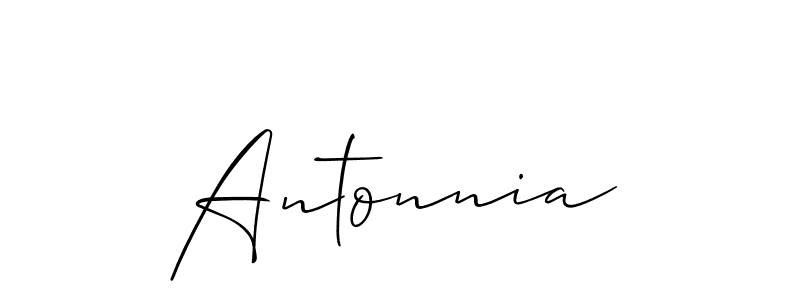 How to Draw Antonnia signature style? Allison_Script is a latest design signature styles for name Antonnia. Antonnia signature style 2 images and pictures png