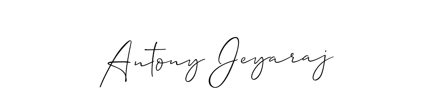 Also You can easily find your signature by using the search form. We will create Antony Jeyaraj name handwritten signature images for you free of cost using Allison_Script sign style. Antony Jeyaraj signature style 2 images and pictures png