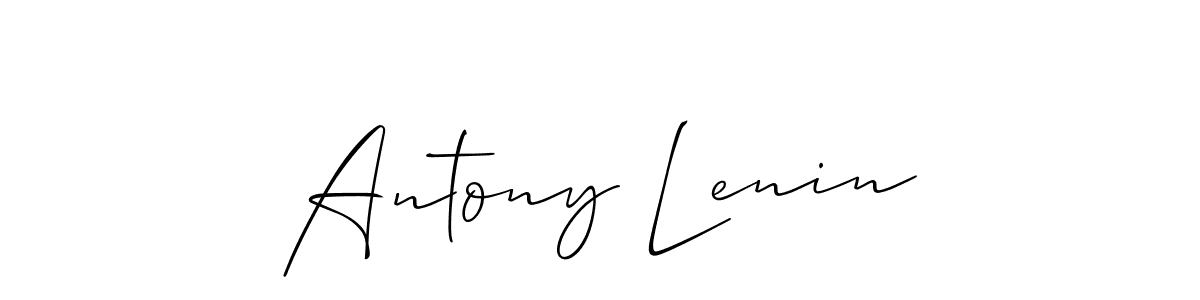 Also You can easily find your signature by using the search form. We will create Antony Lenin name handwritten signature images for you free of cost using Allison_Script sign style. Antony Lenin signature style 2 images and pictures png