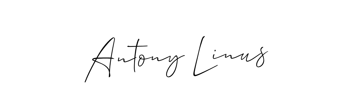 Best and Professional Signature Style for Antony Linus. Allison_Script Best Signature Style Collection. Antony Linus signature style 2 images and pictures png