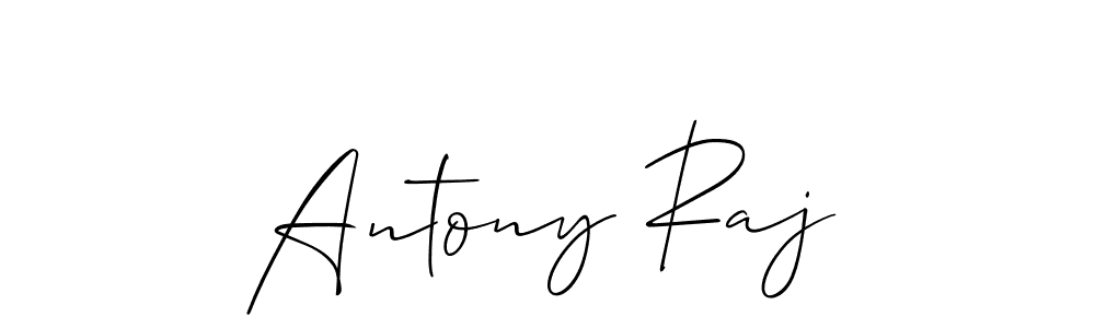 Use a signature maker to create a handwritten signature online. With this signature software, you can design (Allison_Script) your own signature for name Antony Raj. Antony Raj signature style 2 images and pictures png