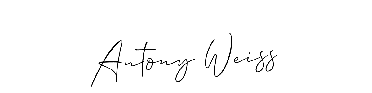 Similarly Allison_Script is the best handwritten signature design. Signature creator online .You can use it as an online autograph creator for name Antony Weiss. Antony Weiss signature style 2 images and pictures png