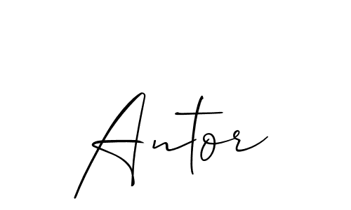 Best and Professional Signature Style for Antor. Allison_Script Best Signature Style Collection. Antor signature style 2 images and pictures png