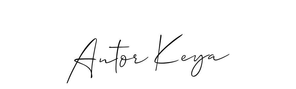 Antor Keya stylish signature style. Best Handwritten Sign (Allison_Script) for my name. Handwritten Signature Collection Ideas for my name Antor Keya. Antor Keya signature style 2 images and pictures png